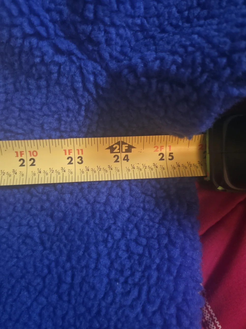 Polo by Ralph Lauren Royal Blue Fleece Ski Jacket with Yellow Pocket